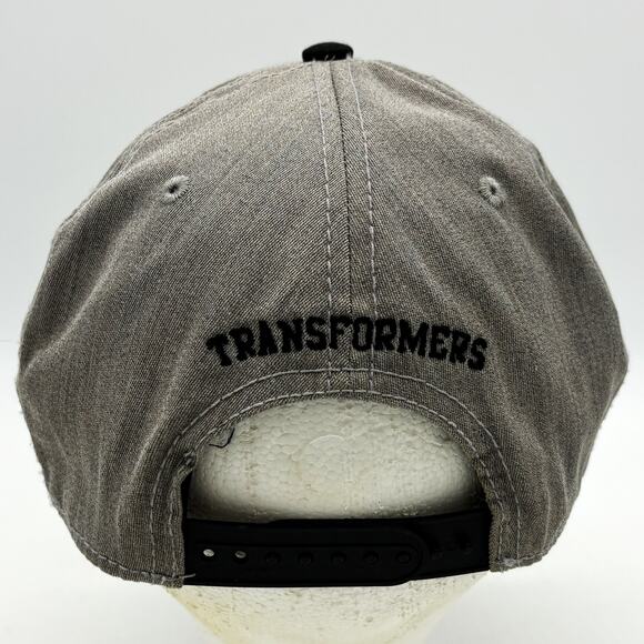 Vtg Transformers Baseball Cap OSFM Gray Denim Futuristic Y2K Nostalgic Cartoon - Picture 3 of 9